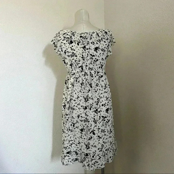 Converse Black and White Floral Midi Dress - Picture 2 of 7